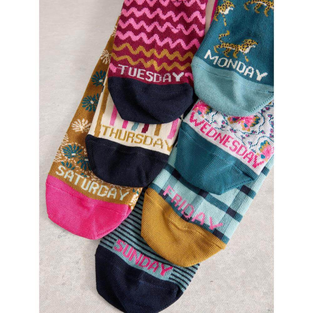 White Stuff 7 Pack Dao Of The Week Socks